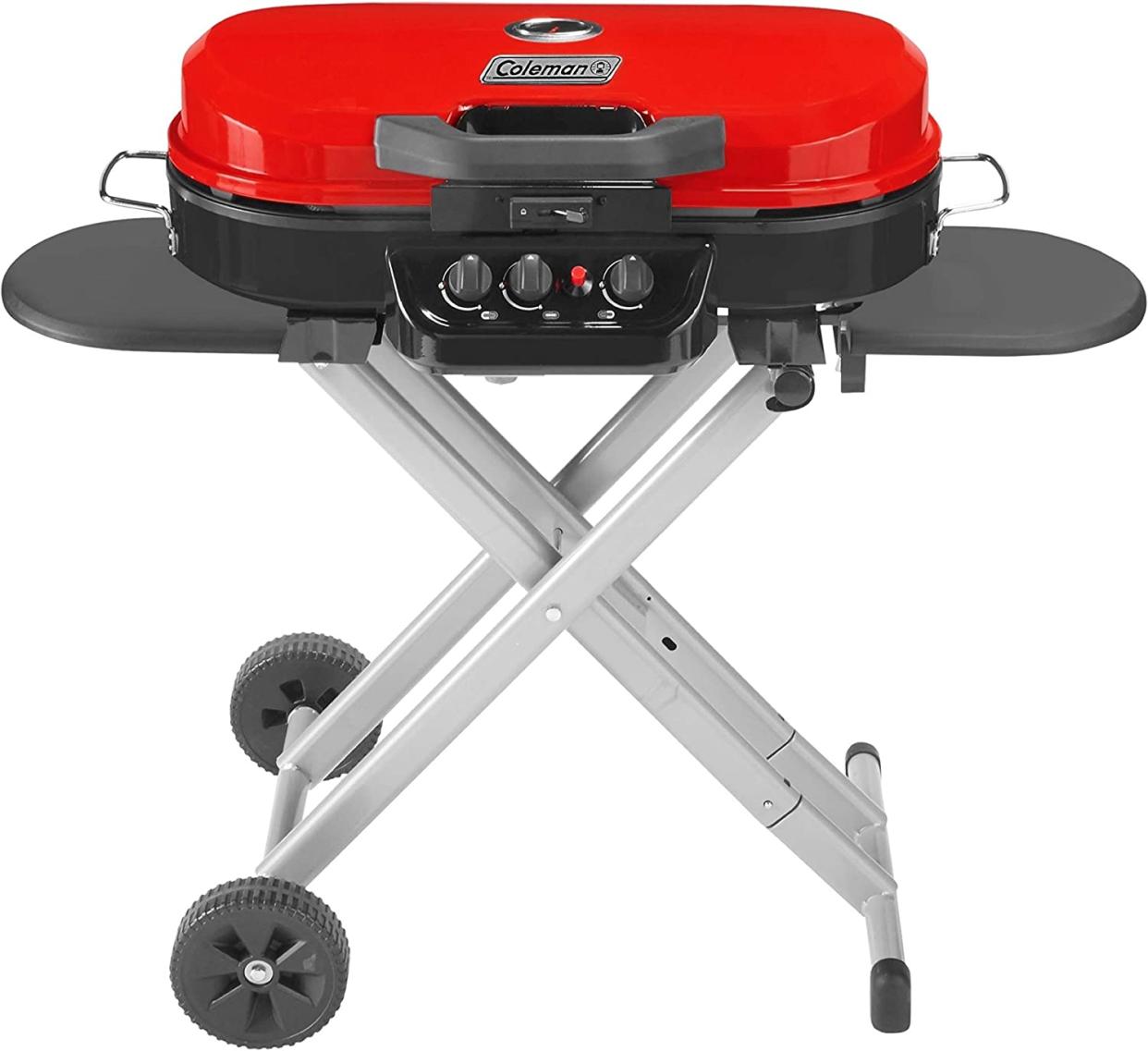 Coleman portable grill in red