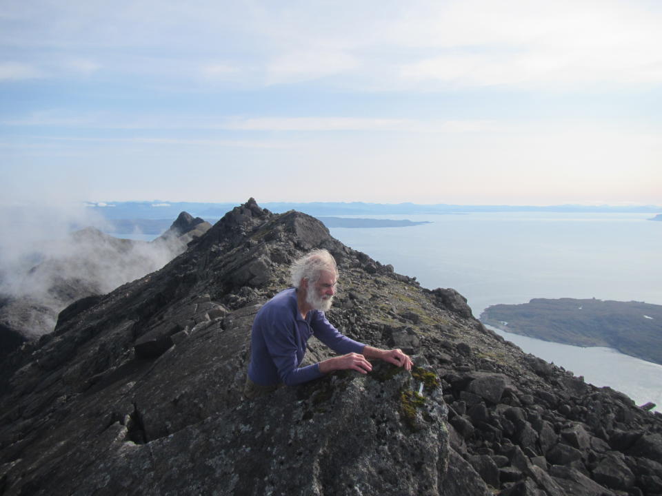 Mr Gardner on his 26th Munro, Sgurr Alastair, on September 20 2020 (Nick Gardner Collection/PA)