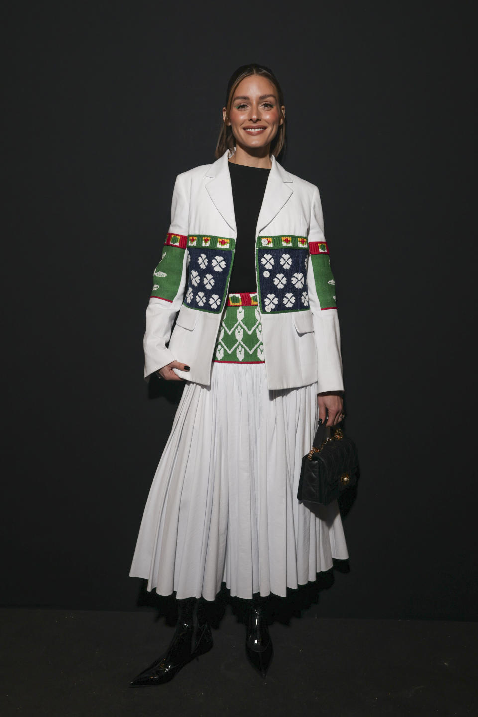 Olivia Palermo attends the Christian Dior Fall/Winter 2024-2025 ready-to-wear collection presented Tuesday, Feb. 27, 2024 in Paris. (Photo by Vianney Le Caer/Invision/AP)