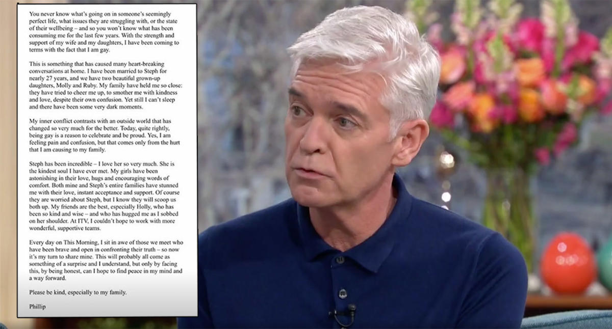 Phillip Schofield Full Statement As Star Comes Out As Gay 