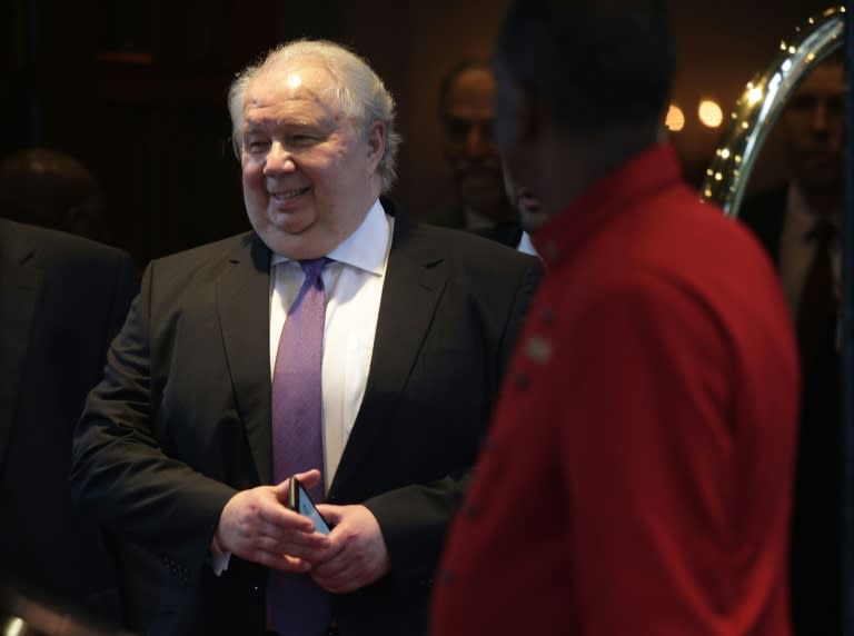 Kushner's various dealings with Russian figures are under scrutiny, including a meeting with Moscow's now-outgoing ambassador to the United States, Sergey Kislyak (L)