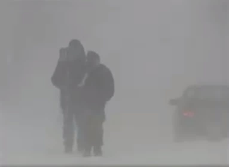 Blizzard conditions in Halifax on January 23rd, 2005