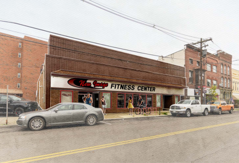 A rendering of a Waverly project to improve the Fitness Center on Broad Street, one of nine NY Forward Projects approved for the village. NY Forward allocated $156,000 for the project.