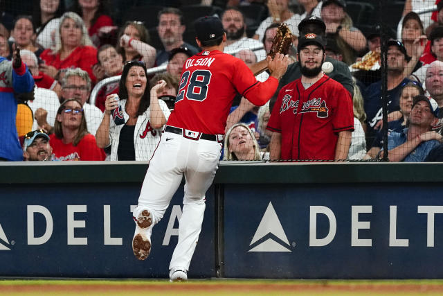 Los Angeles, United States. 20th Apr, 2022. Atlanta Braves' Travis d'Arnaud  hits a solo home run off starting pitcher Walker Buehler during the second  inning against the Los Angeles Dodgers at Dodger