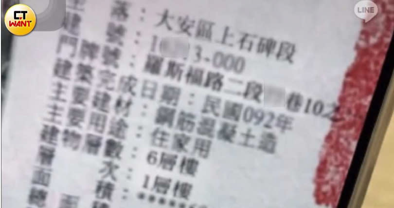 租房前為求保障，黃男及彭男曾要求查看所有權狀，沒想到對方提供的權狀竟然是偽造的。（圖／讀者提供）