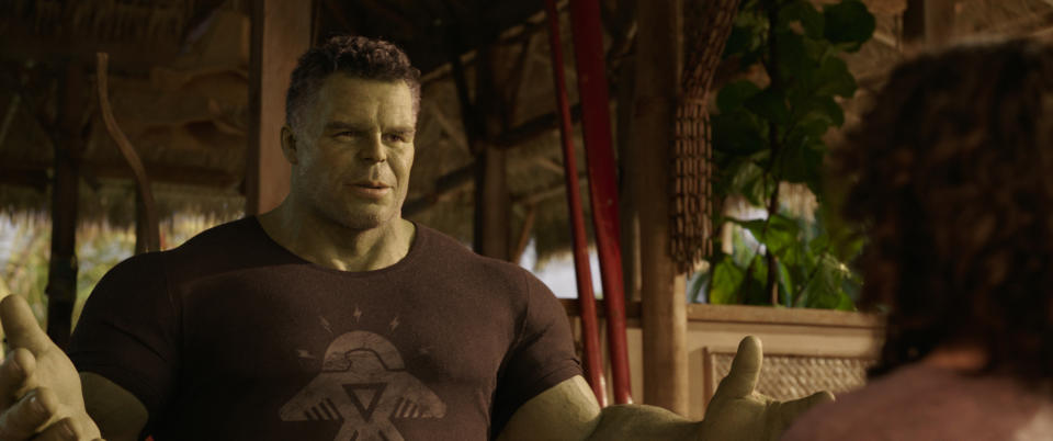 Hulk (Mark Ruffalo) in She-Hulk: Attorney at Law. (Image: Marvel Studios)