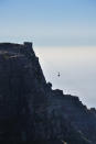 El descenso desde la Montaña de la Mesa, en Ciudad del Cabo, Sudáfrica. Wikimedia.Commons