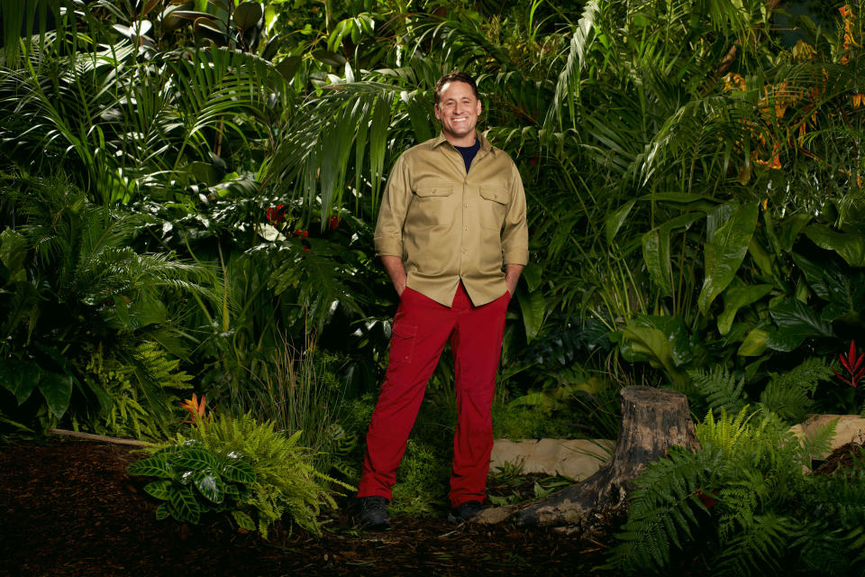 Nick Pickard in the I'm A Celebrity jungle