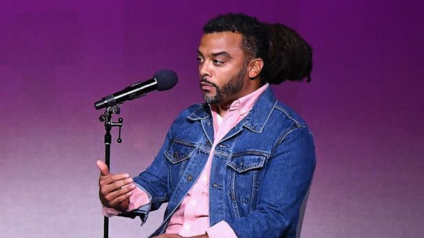 PHOTO: Adam Foss speaks onstage during 'Global Citizen Week: At What Cost?' event at The Apollo Theater in New York, Sept. 23, 2018. (Noam Galai/Getty Images, FILE)