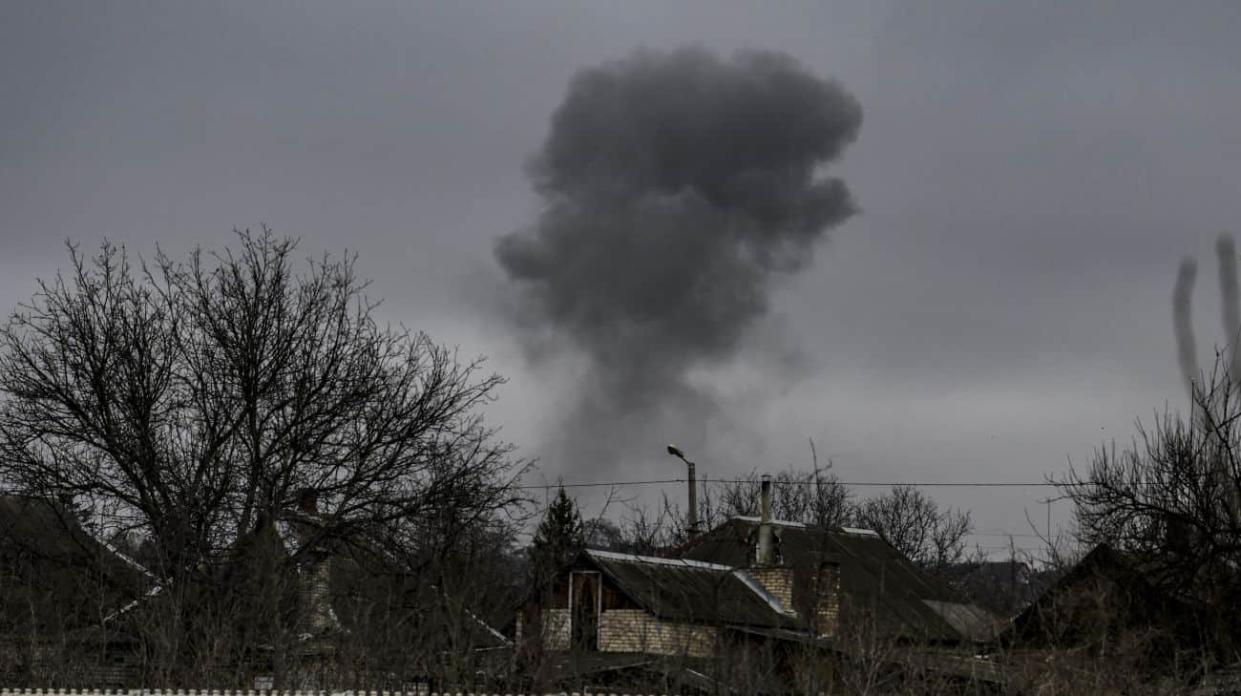 An explosion in Donetsk Oblast. Stock photo: Getty Images