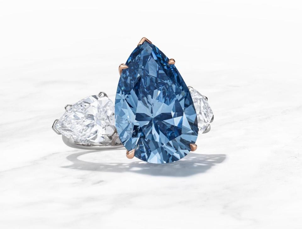 Christie's erklärte, dass der 17,61-Karat-Diamant "zu den seltensten gehört, die je ausgegraben wurden". - Copyright: Christie's