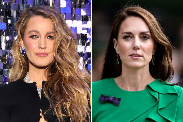 <p>Kevin Mazur/WireImage; Visionhaus/Getty</p> Blake Lively and Kate Middleton