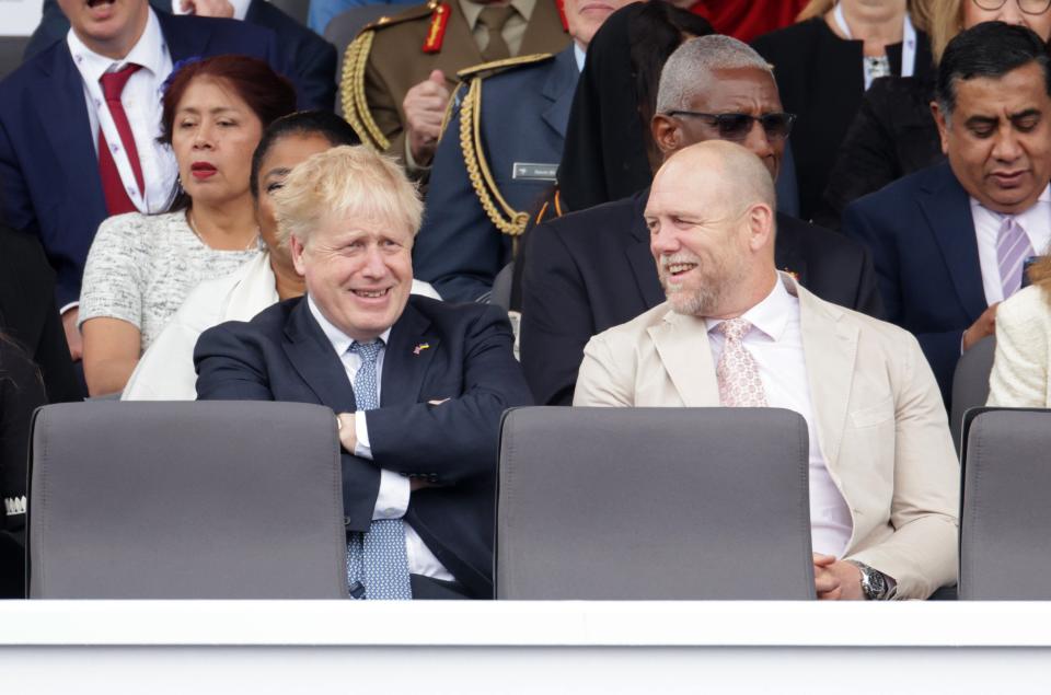 Boris Johnson and Mike Tindall (Getty Images)