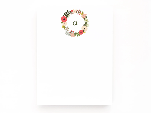 monogrammed notepads