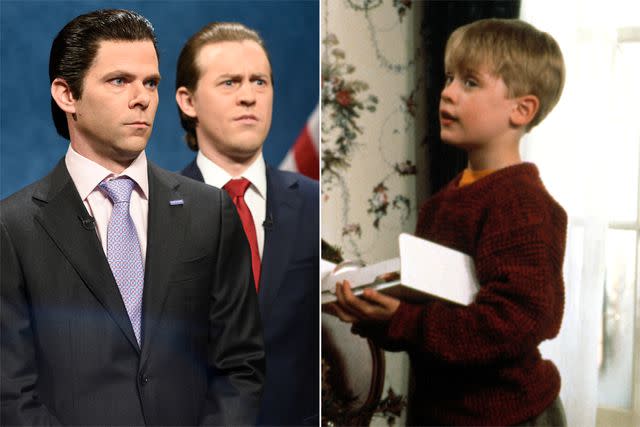 <p>Will Heath/NBCU Photo Bank/NBCUniversal via Getty Images; Everett Collection</p> Mikey Day and Alex Moffat on 'Saturday Night Live'; Macaulay Culkin in 'Home Alone'