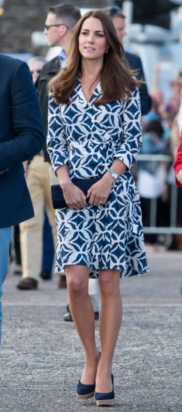 Kate Middleton has been seen wearing the silhouette.