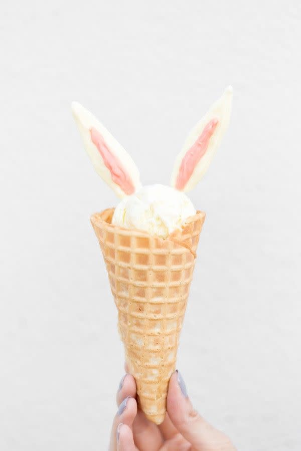 Bunny Ears Ice Cream Cone