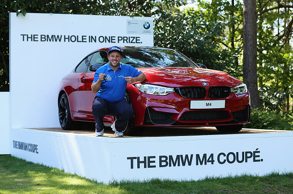 2015 BMW PGA錦標賽一桿進洞獎！英國選手Andrew Johnston抱回M4