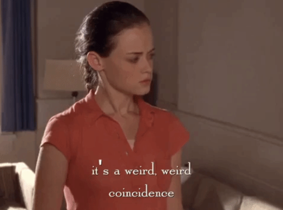 "It's a weird, weird coincidence."