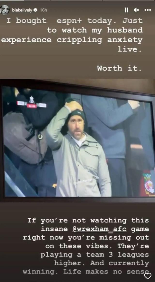 Ryan Reynolds and Blake Lively Cheer on Wrexham AFC in London with