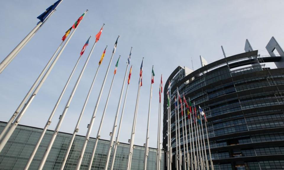 The European Parliament building in Strasbourg