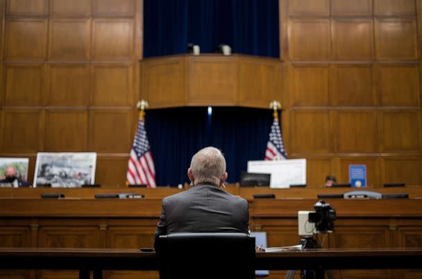 PHOTO: Dr. Anthony Fauci, director of the National Institute of Allergy and Infectious Diseases testifies during a House Select Subcommittee on the Coronavirus Crisis hearing on the Capitol Hill in Washington, April 15, 2021. (Pool/Reuters)