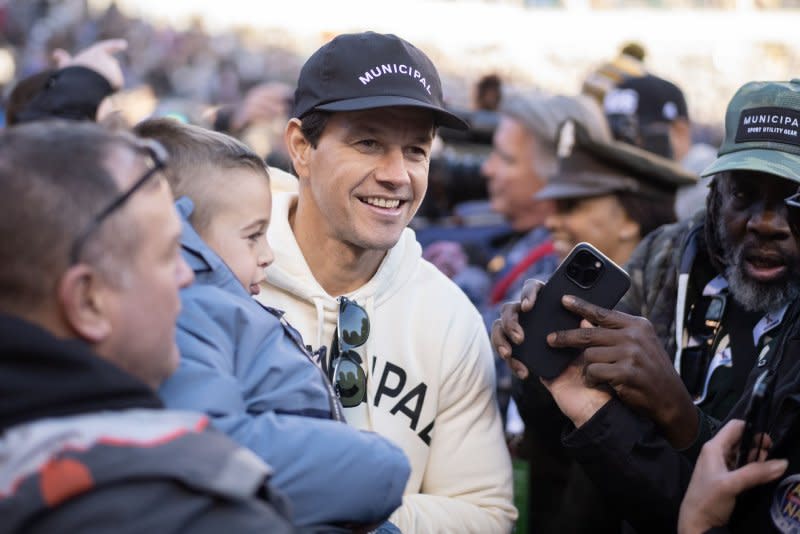 Mark Wahlberg attends an Army-Navy football game in Philadelphia in 2022. File Photo by Laurence Kesterston/UPI