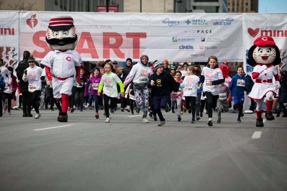 Various streets in the Downtown and Riverfront areas, as well as Columbia Parkway, will be closed Sunday for the Heart Mini Marathon.