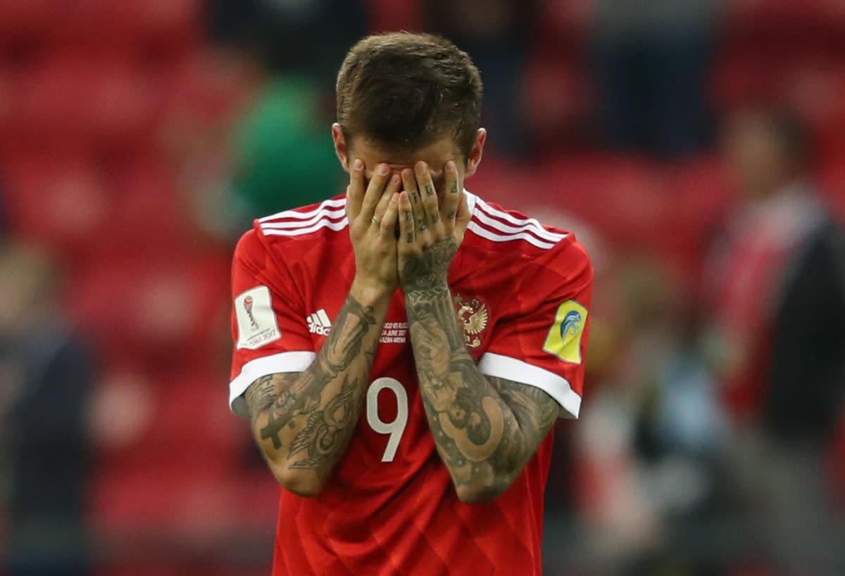 Striker Fyodor Smolov was one of Russia's lone bright spots at the Confederations Cup. (Getty)