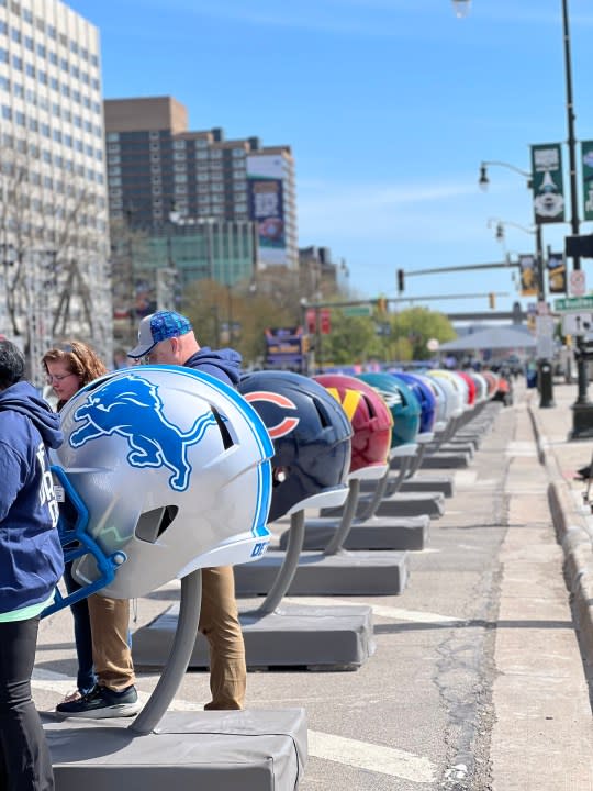 The NFL Draft Experience in Detroit. (April 25, 2024)