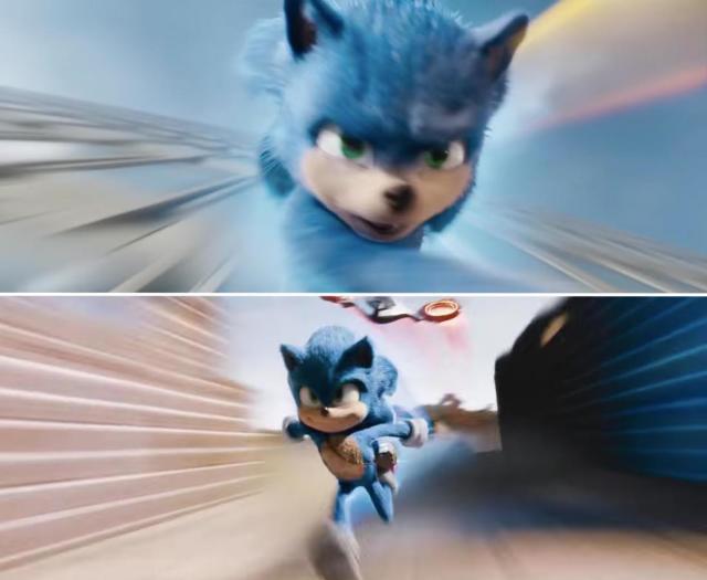 Why was Sonic The Hedgehog's original movie design changed