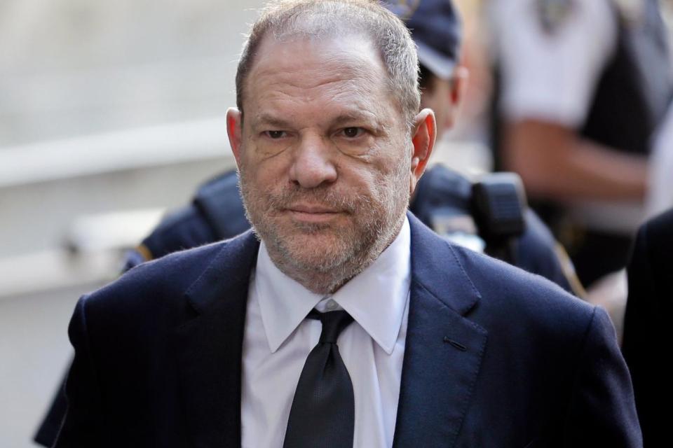 Harvey Weinstein at court in New York where he pleaded not guilty to rape and criminal sex act charges (AP)
