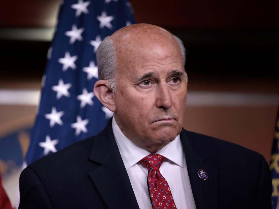 U.S. Rep. Louie Gohmert, R-Texas, listens during a news conference at the Capitol Building on December 07, 2021 in Washington, DC.