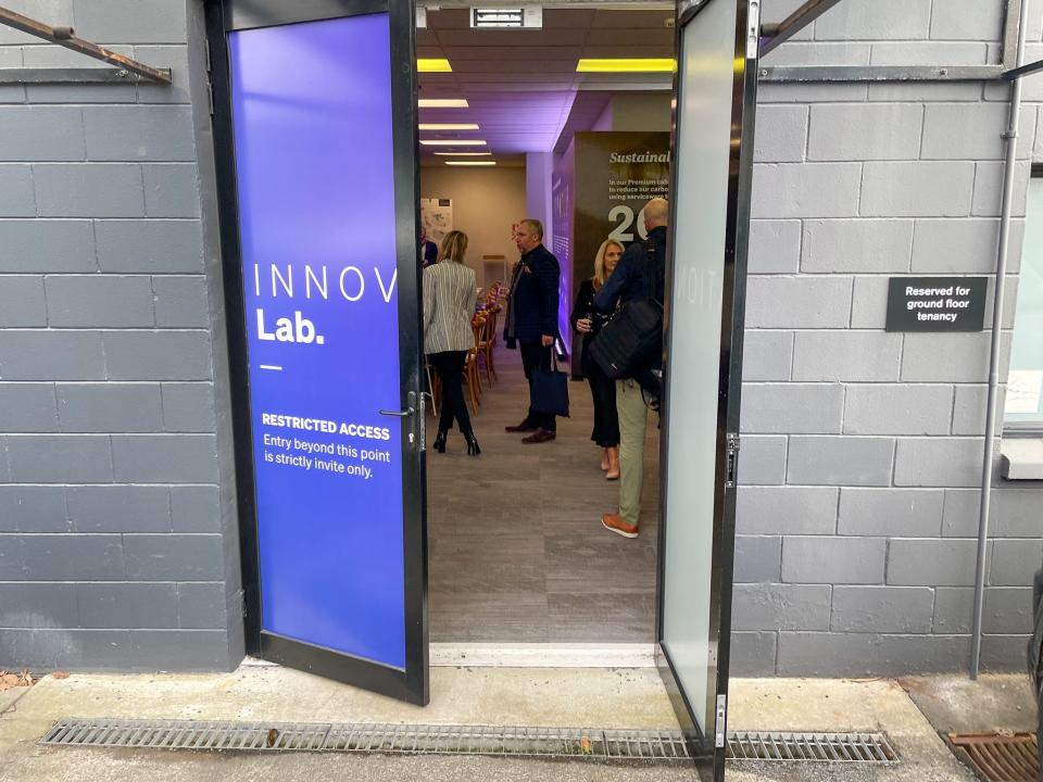 The interior of Air New Zealand's innovation lab.