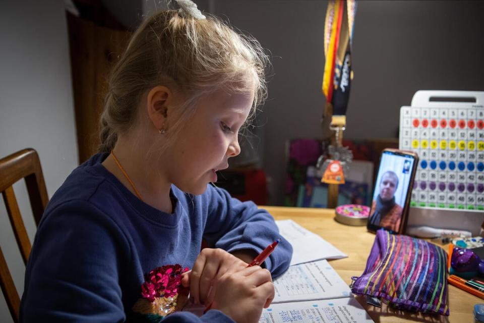 *Masha and her family fled from Kyiv in June of this year as the conflict continued in Ukraine (Nina Sologubenko/Save the Children)