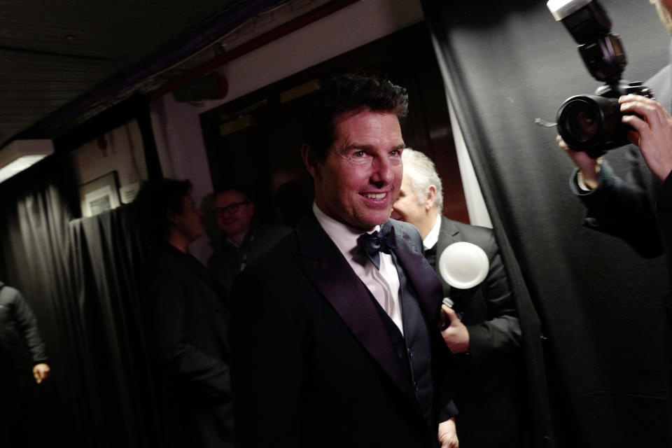 LONDON, ENGLAND - DECEMBER 02: Tom Cruise backstage stage during The Fashion Awards 2019 held at Royal Albert Hall on December 02, 2019 in London, England. (Photo by Gareth Cattermole/BFC/Getty Images)