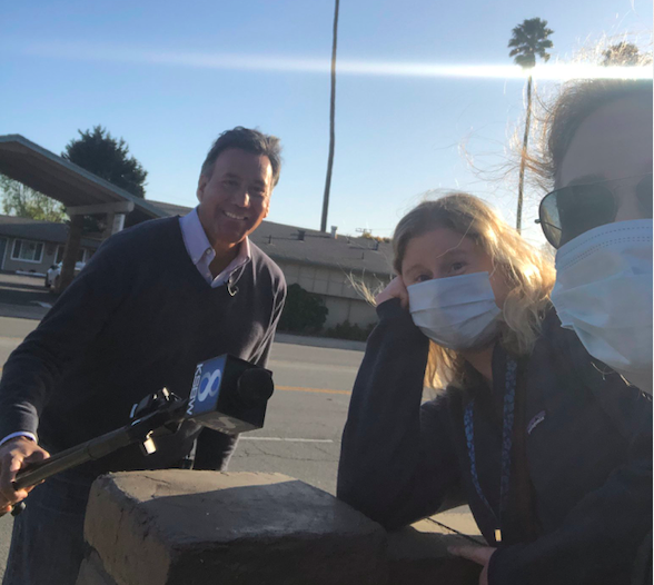 Reporters at the Salinas Californian continue providing critical news to the community, wearing gloves and masks like everyone else.