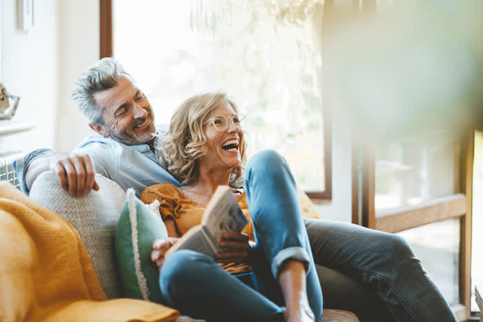 pareja feliz