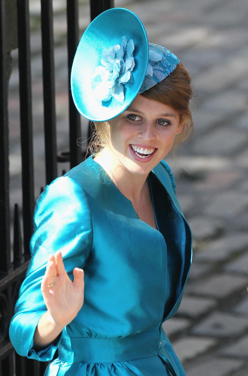 While many royal family watchers are most concerned with what Meghan Markle's wedding dress will look like, others are wondering about Princess Beatrice's hat.