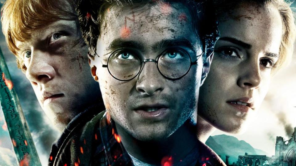 Harry Potter poster featuring Harry, Hermione and Ron