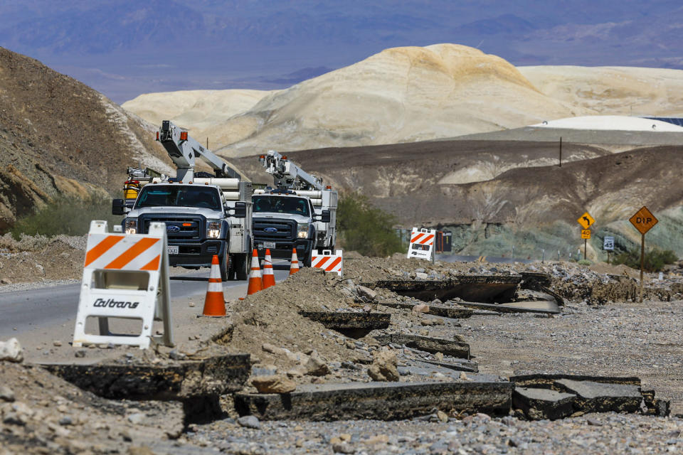 Death Valley Damage by Hilary (Robert Gauthier/Los Angeles Times μέσω του αρχείου Getty Images)