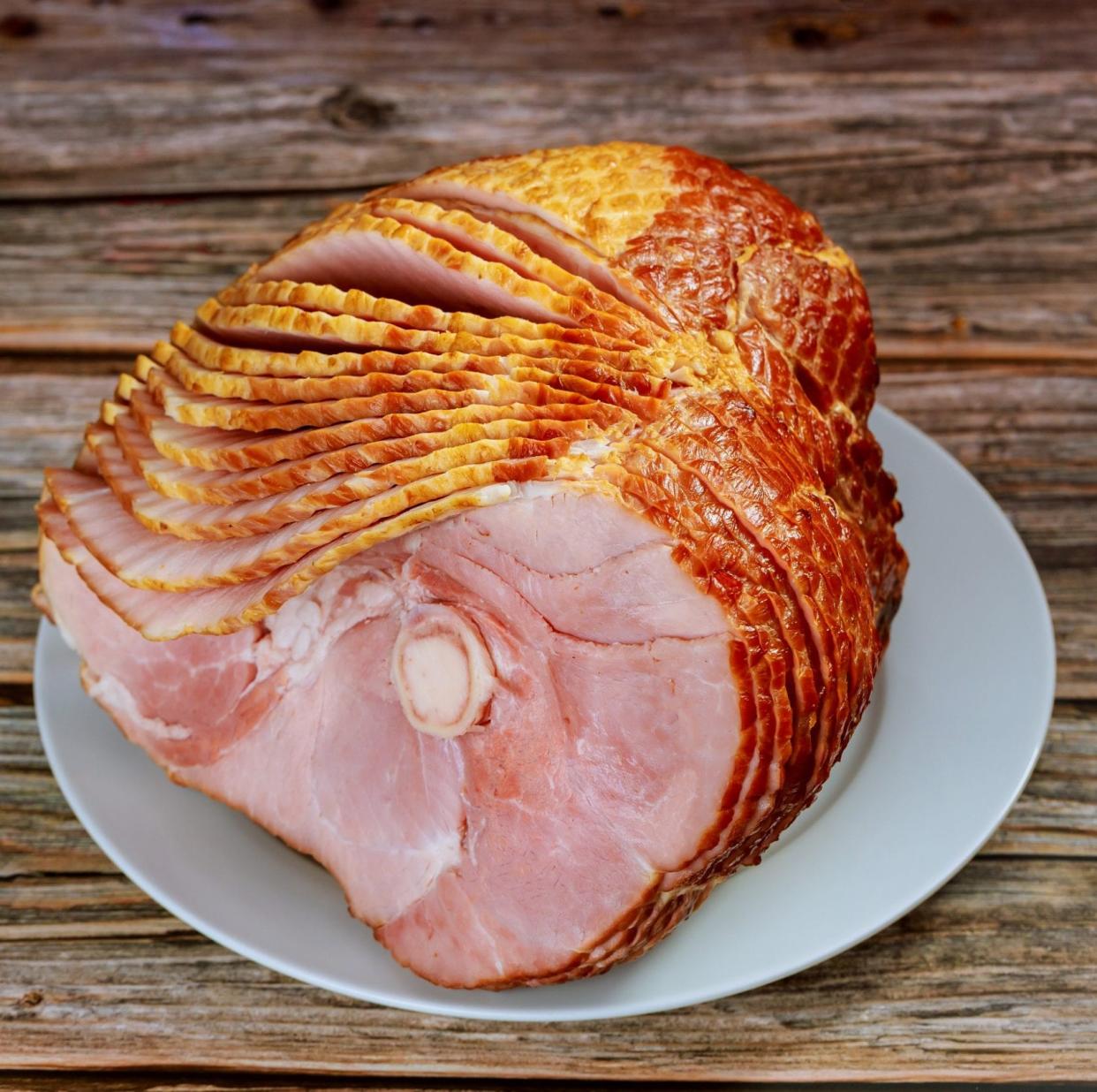 Deli counter ham on the bone is probably the least processed type of ham available