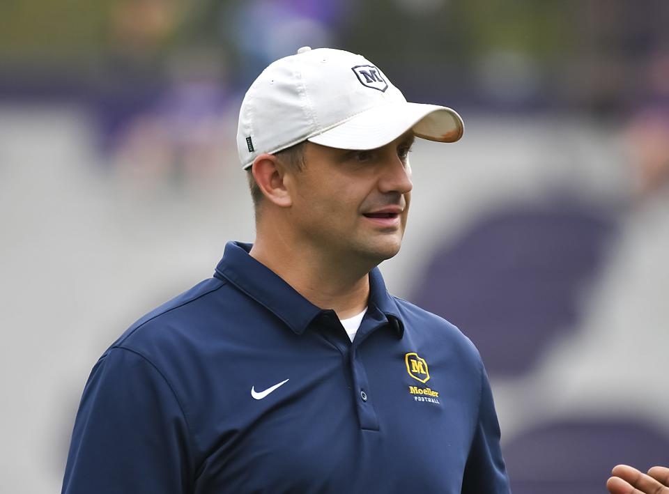 Mark Elder, who led Moeller to back-to-back Division I regional titles over the last two seasons, stepped down as the Crusaders' head football coach Friday.