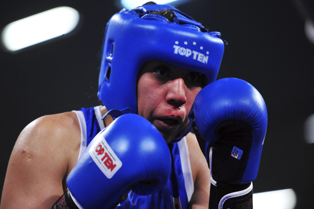  Alma Ibarra, boxeadora de México. | Foto: Jaime López/LatinContent via Getty Images)