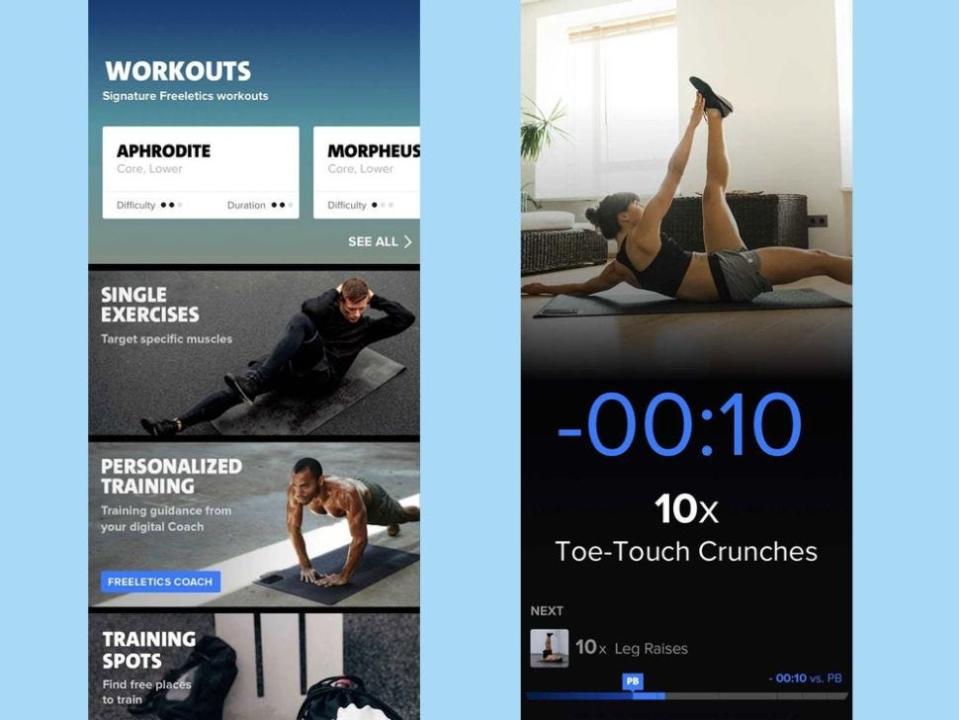 The Freeletics app, available for iOS and Android, uses artificial intelligence, psychology, and sport science to act as your personal trainer in your pocket.