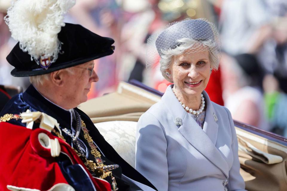 <p>Chris Jackson - Pool/Getty</p> Prince Richard, Duke of Gloucester and Birgitte, Duchess of Gloucester at Garter Day on June 19, 2023