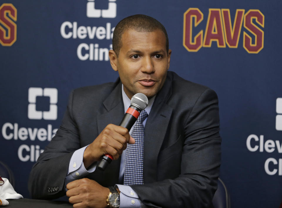 First-year Cavaliers general manager Koby Altman excelled at the trade deadline. (AP)