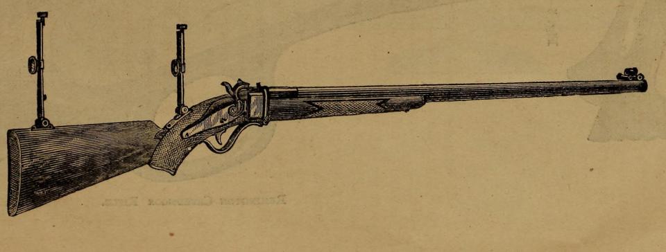 An 1800s Sharps rifle.