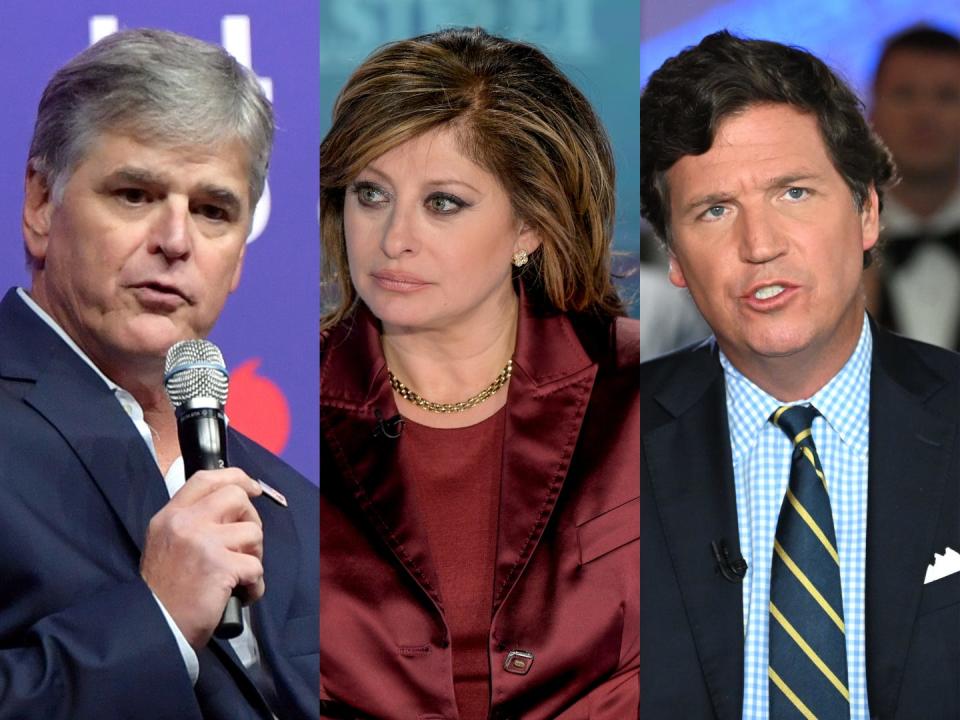 sean hannity, maria bartiromo, tucker carlson