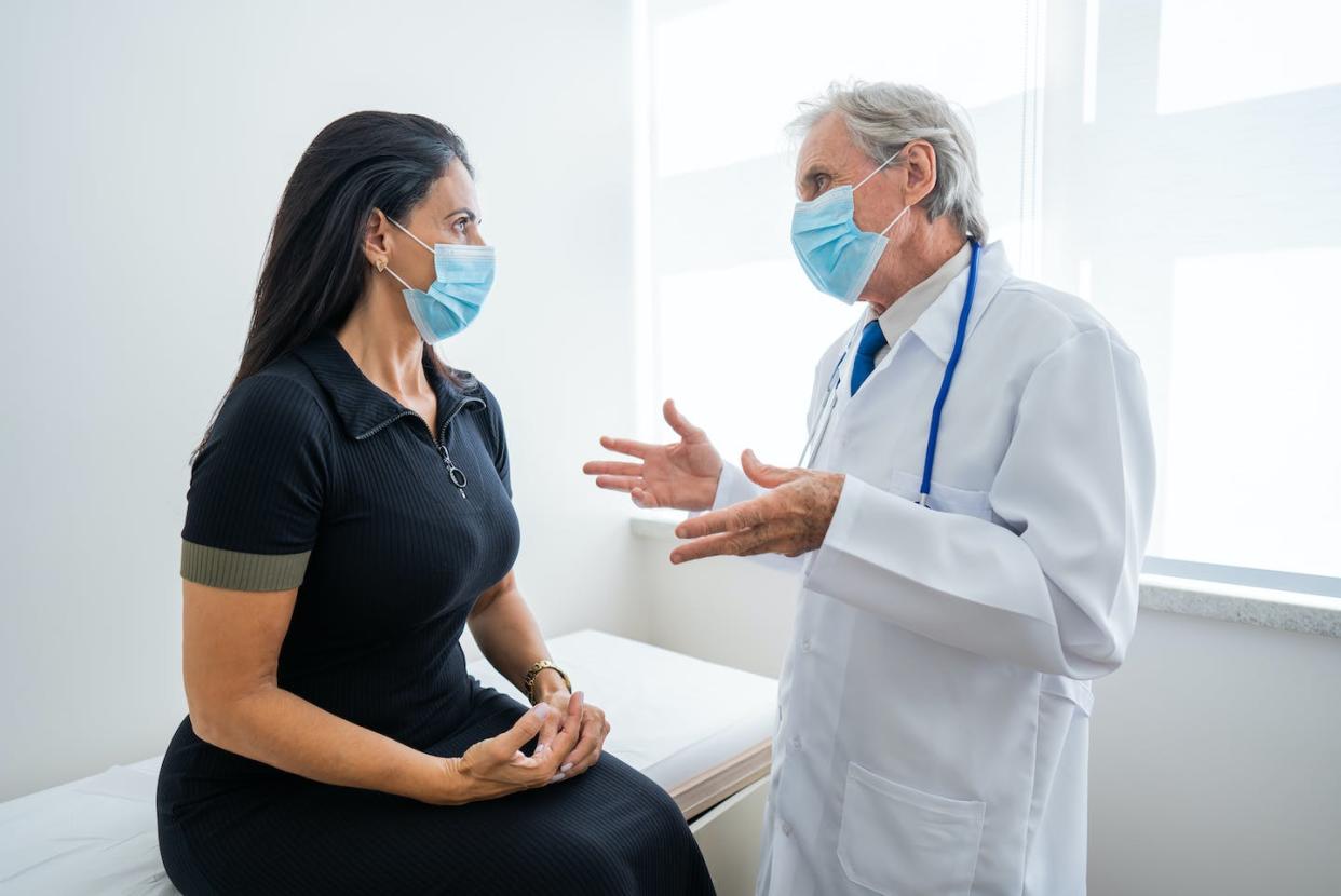 The study demonstrated that adverse childhood experiences can have lasting affects. <a href="https://www.gettyimages.com/detail/photo/doctor-attending-to-a-patient-royalty-free-image/1447738701?phrase=doctor+wearing+mask+and+shield+examining+middle+aged+woman+during+COVID&searchscope=image%2Cfilm&adppopup=true" rel="nofollow noopener" target="_blank" data-ylk="slk:andreswd/E+ via Getty Images;elm:context_link;itc:0;sec:content-canvas" class="link ">andreswd/E+ via Getty Images</a>